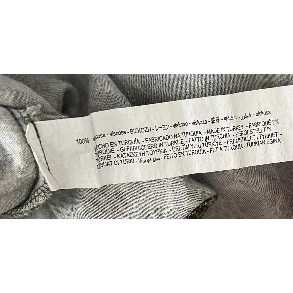 Zara Women's Medium Paisley Maxi Skirt Green Elastic Waist Flowy Boho Lagenlook - Image 10