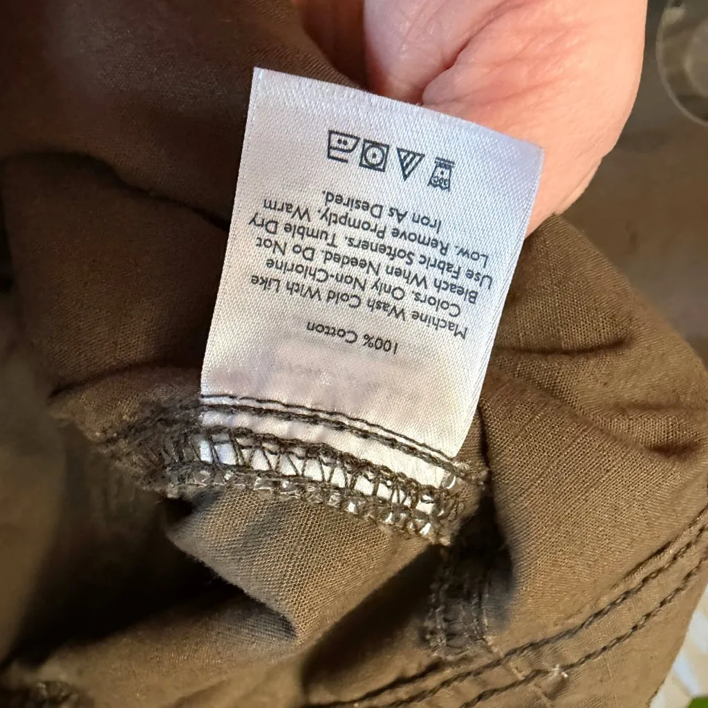 Eddie Bauer Ripstop Cargo Pants Khaki Tan Size 18 Cotton Outdoor Hiking Utility - Image 12