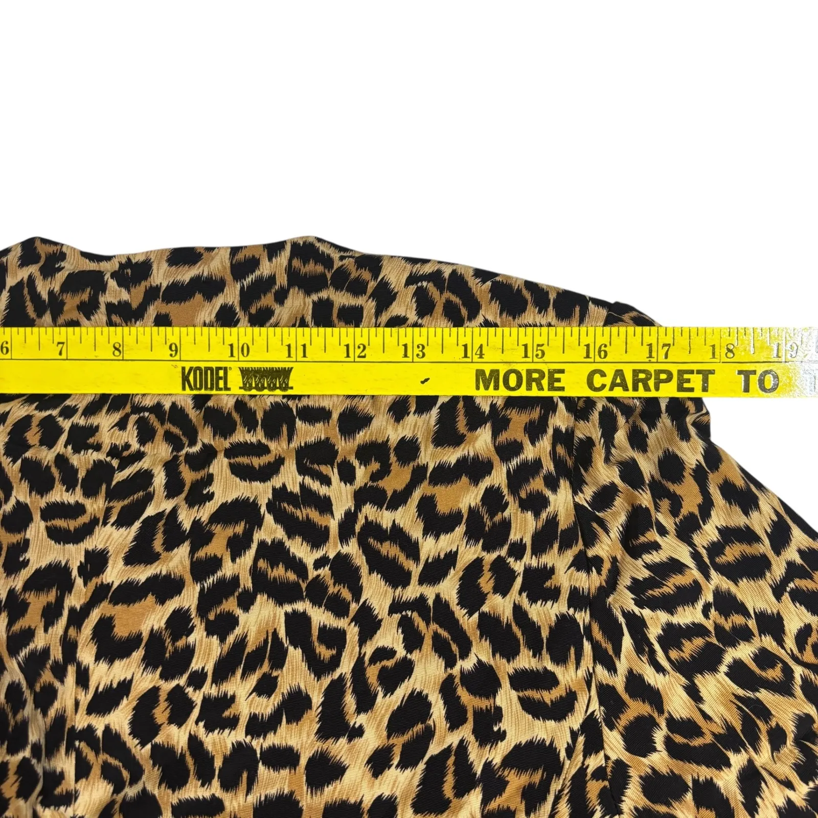 Petite Sophisticate‎ Leopard Print Button Front Blazer Lined Jacket - Size 4 - Image 8