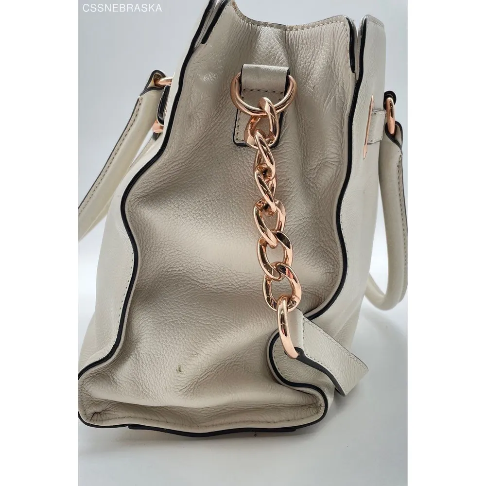 Michael Kors Off White Cream‎ Women's Leather Shoulder Bag Tote Handbag - Image 6