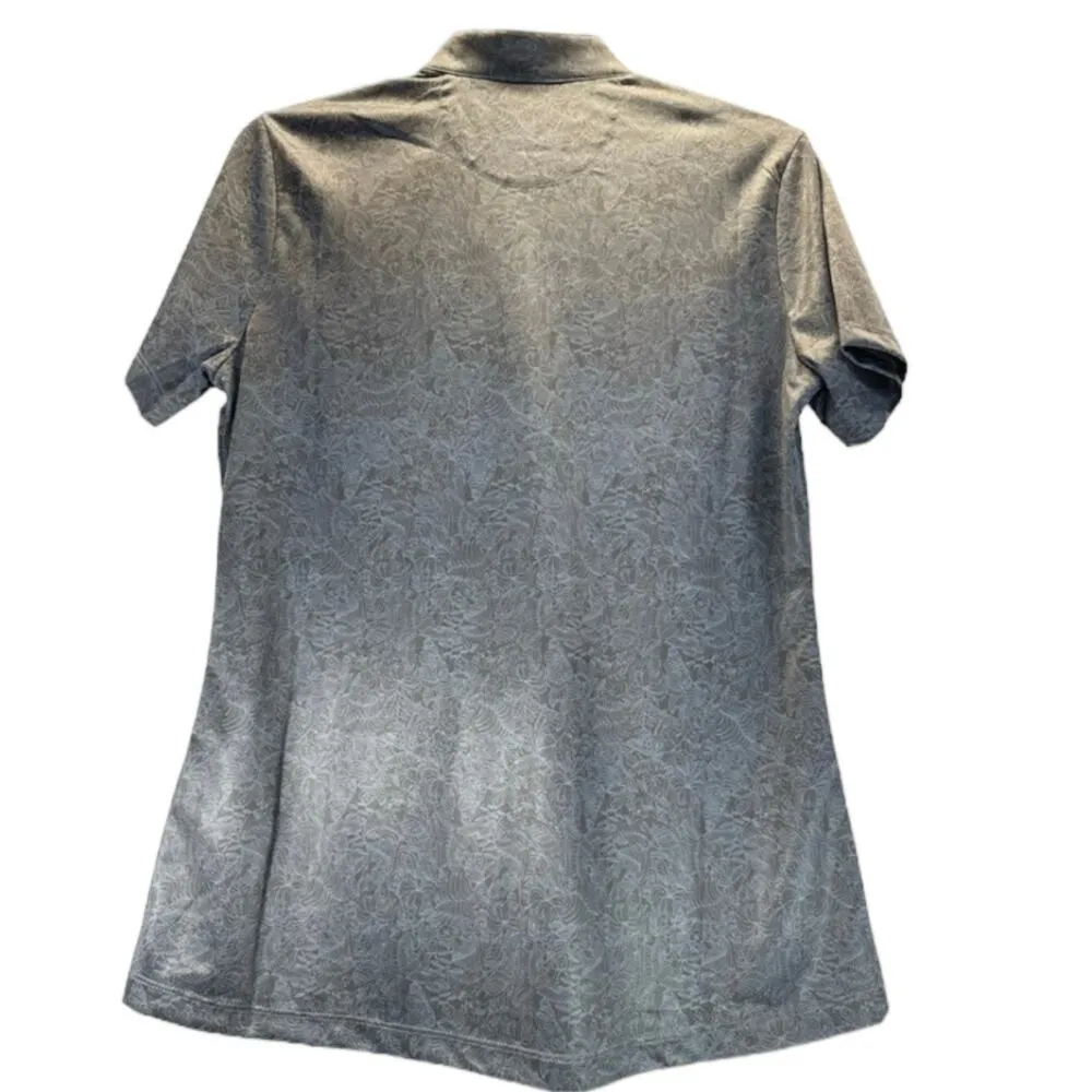 Greg Norman PlayDry 1/4 zip Black Golf Shirt women sz M - Image 3