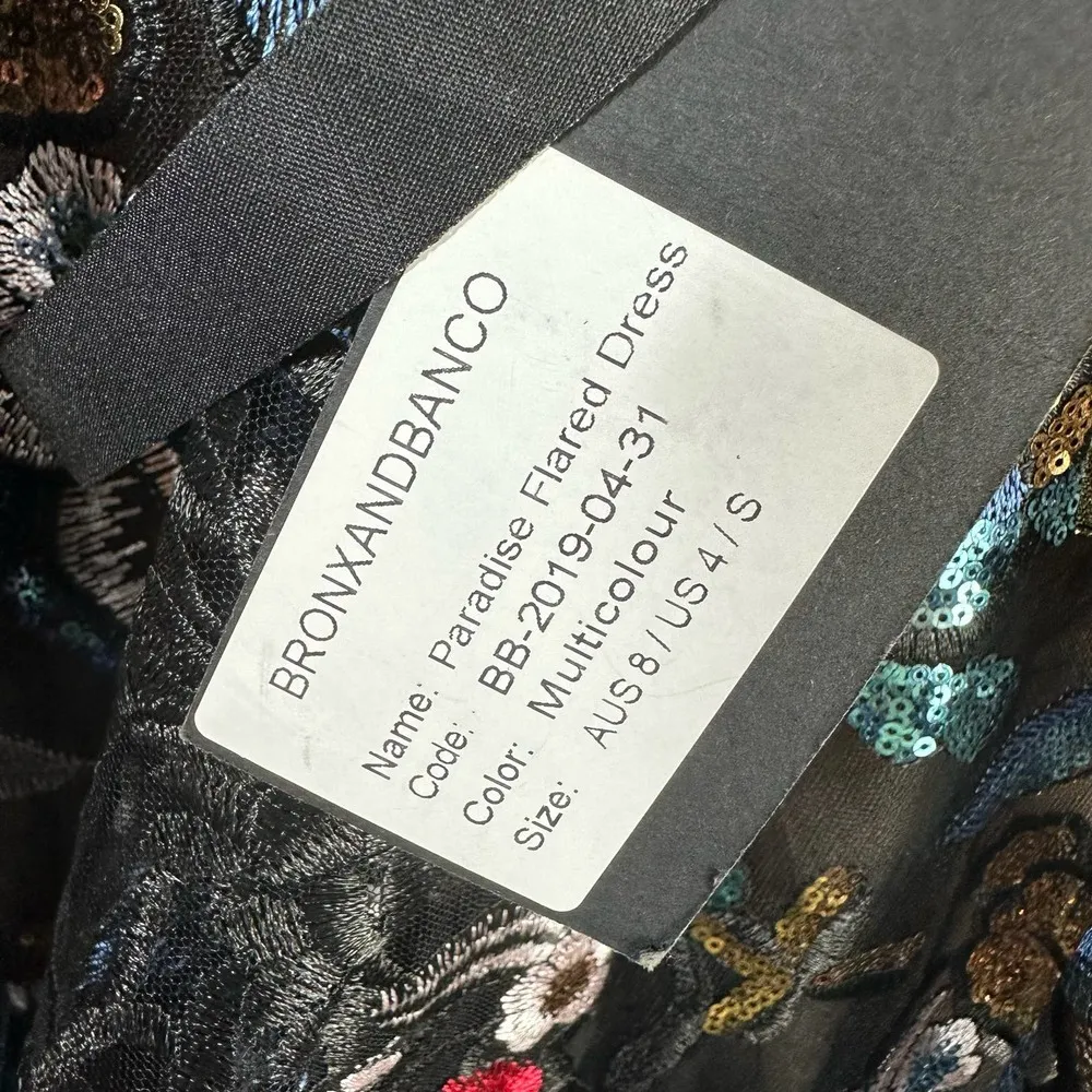 Bronx and Banco Paradise Flare Sequins Mini Formal Dress Size US 4 - Image 8