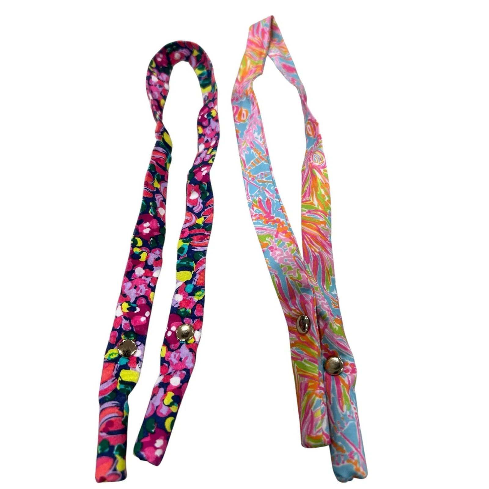 Lilly Pulitzer Print Fabric Eyeglass Holders –Set of 2 – Colorful Glasses Straps - Image 7