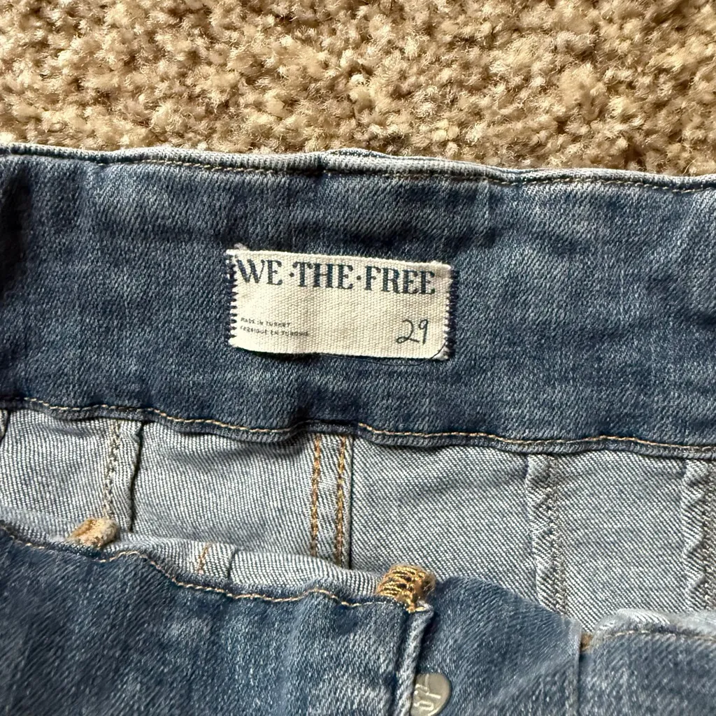 We The Free Jayde Flare Jeans Size 29 Sunburst Blue NWOT - Image 8