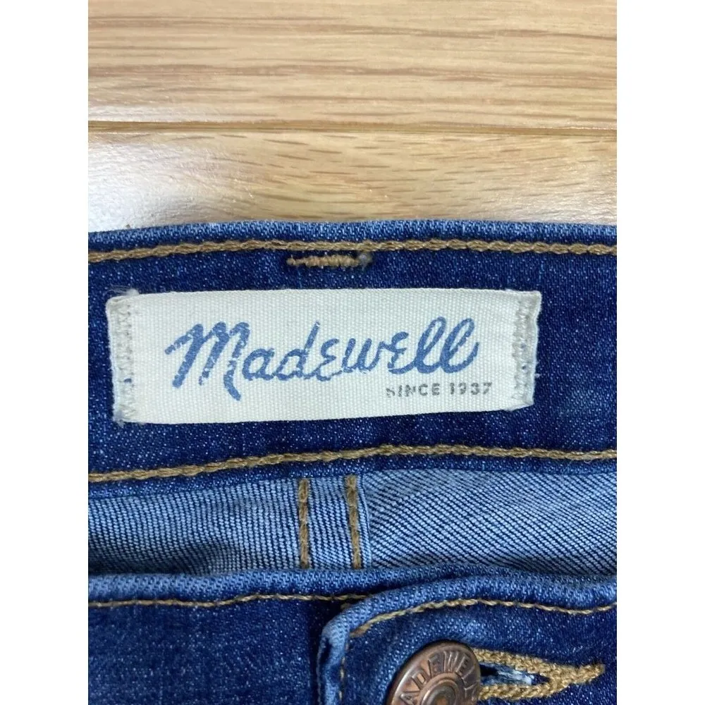 Madewell 9" High Riser Skinny Skinny Crop Jeans Womens 26? Dark Wash Style E8793 - Image 5