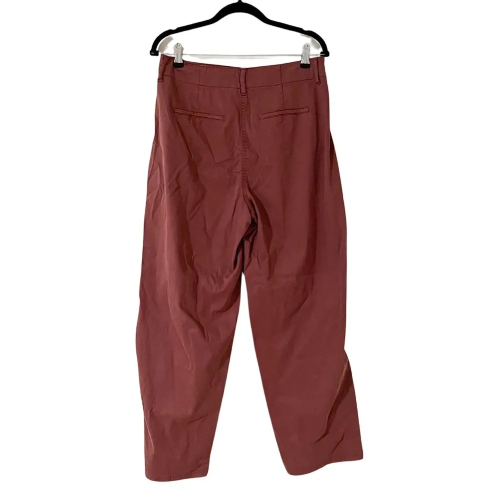NWT JOIE High Rise Tapered Trousers Pants Terracotta  Sz 8 - Image 2