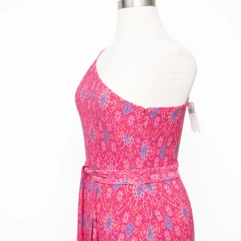 Lauren Ralph Lauren. Geo-Print Jersey One-Shoulder Dress. - Image 9