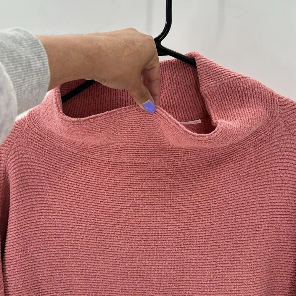 FP Movement  Ottoman Slouchy Sweater sun sand oversized longline textured size s - Image 4