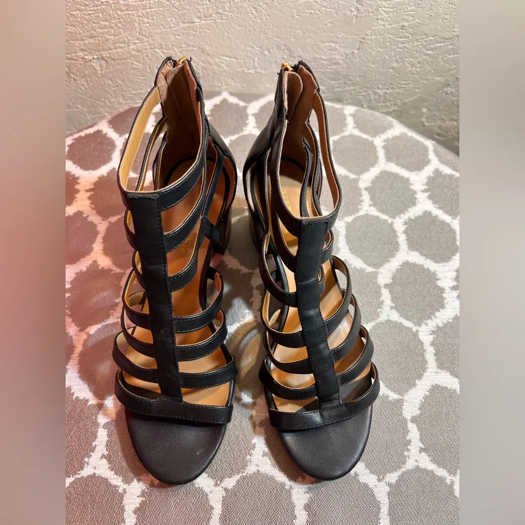 Tommy Hilfiger Black and Brown Heeled Sandals - Image 10