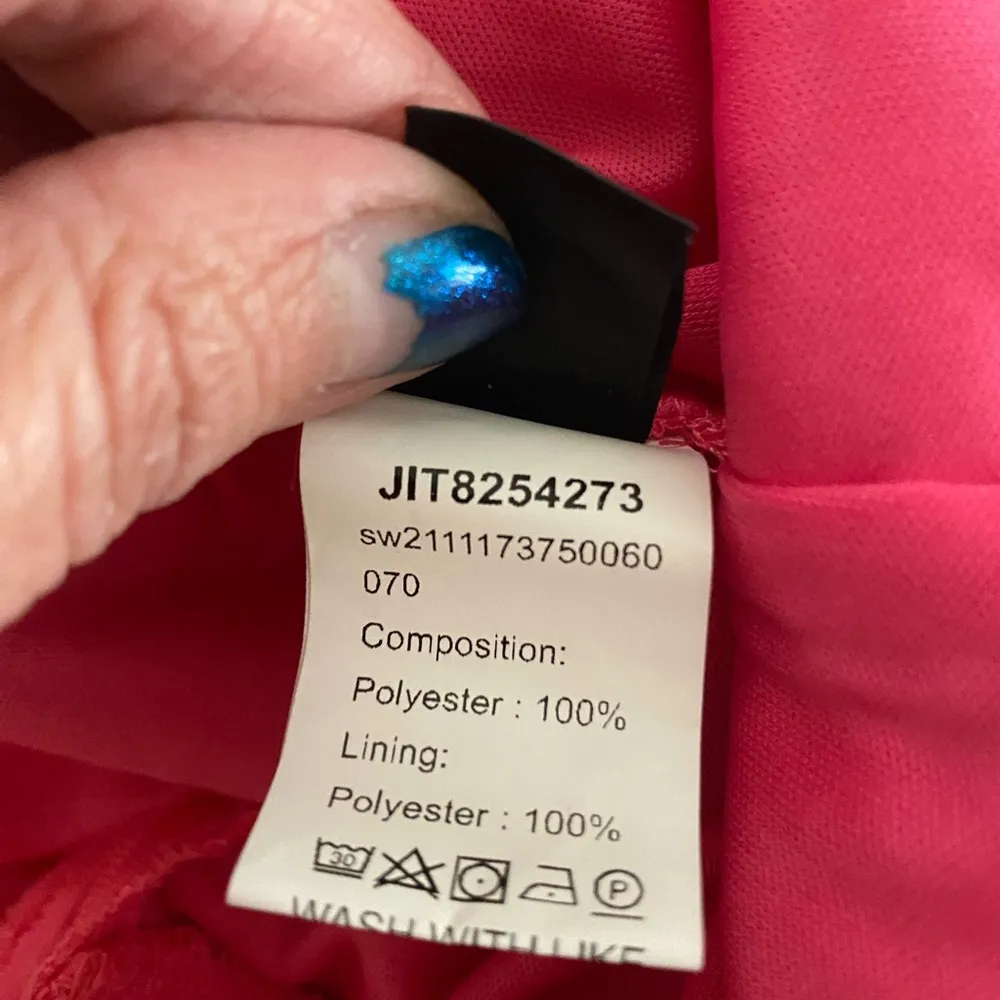 Shein Women’s Hot Pink Lace Mini Short Dress L Large Bust 36” Length 37” - Image 9