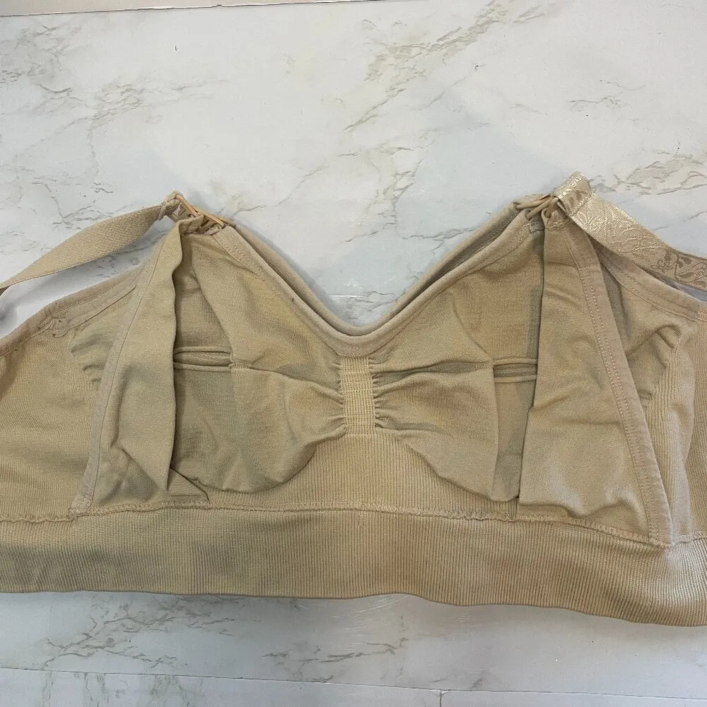 Kindred Bravely Sublime Hands Free Pumping & Nursing Bra Small Petit Beige Nude Tan - Image 2