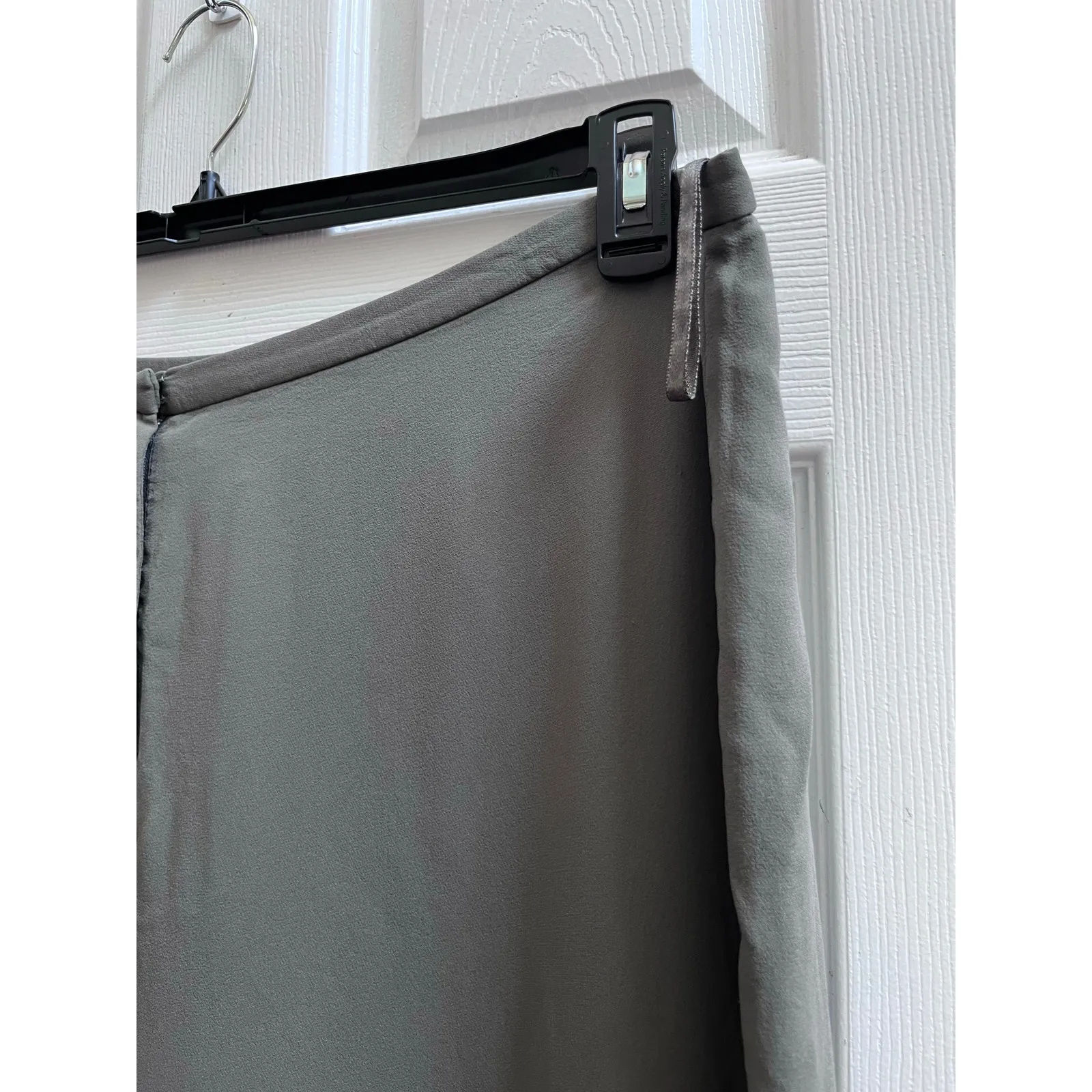 Eileen Fisher Silk Georgette Crepe Lightweight Zip Clasp Machine Wash Pant 1X - Image 5