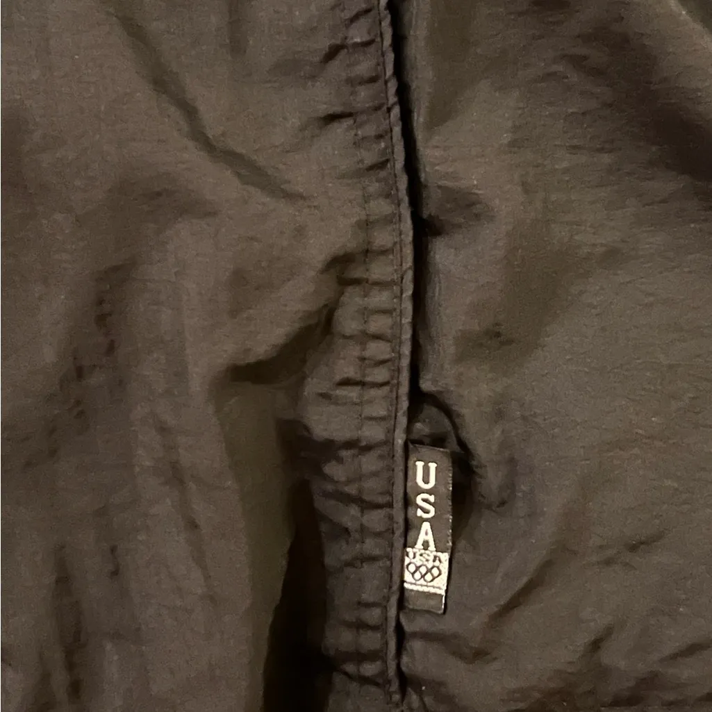 Vintage 80s USA Olympics Retro Black Track Jacket Windbreaker Size M/L? - Image 3