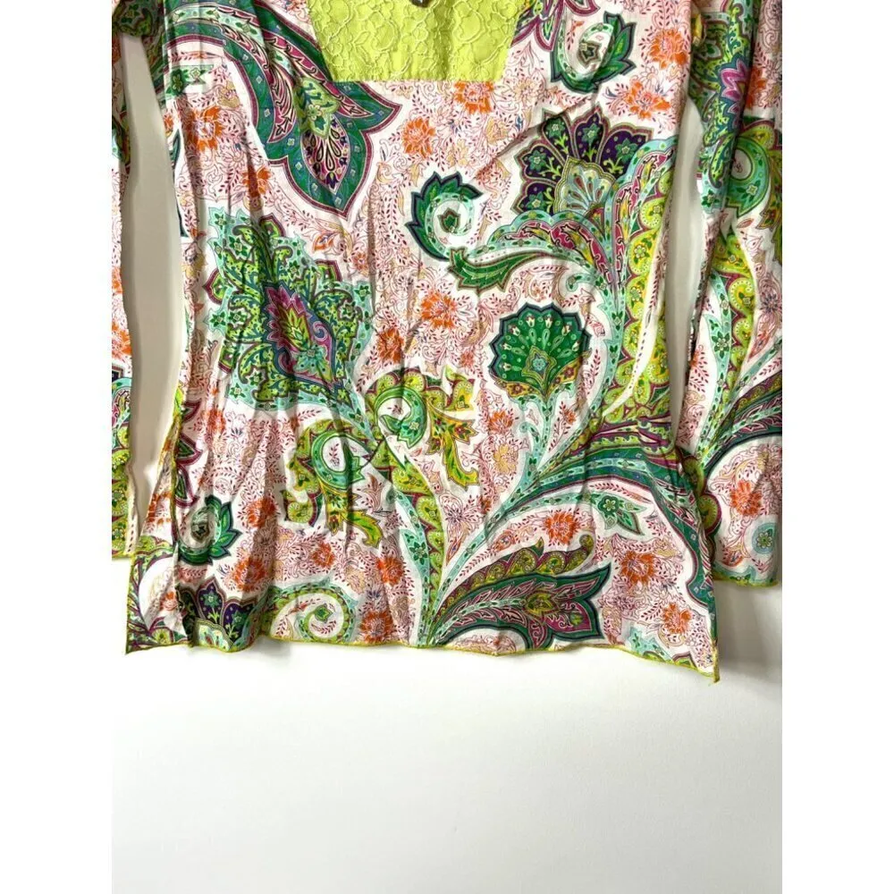 Vintage y2k‎ Express paisley print top - Image 4