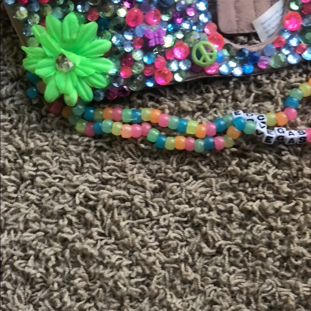 Rave EDC Vegas bra 34D or costume Tan Size undefined - Image 7