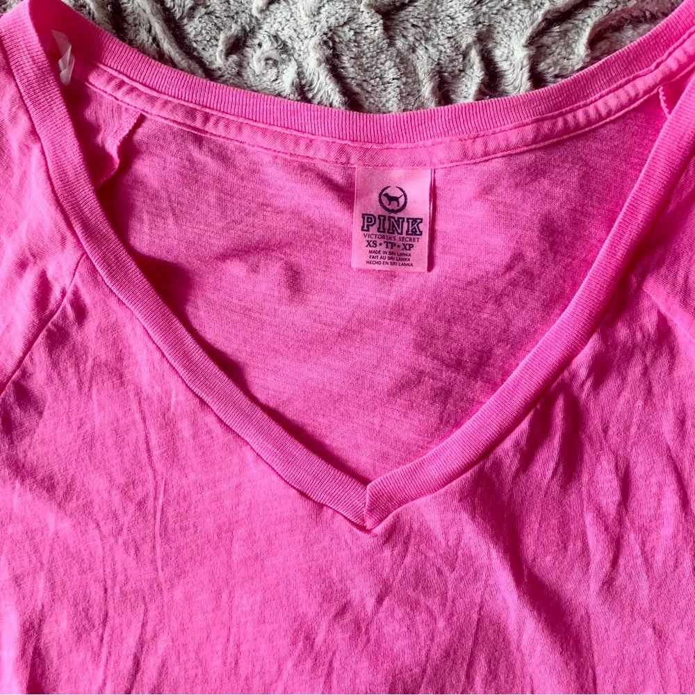 VS PINK Long sleeve v-neck slouchy scoop tee - Image 2