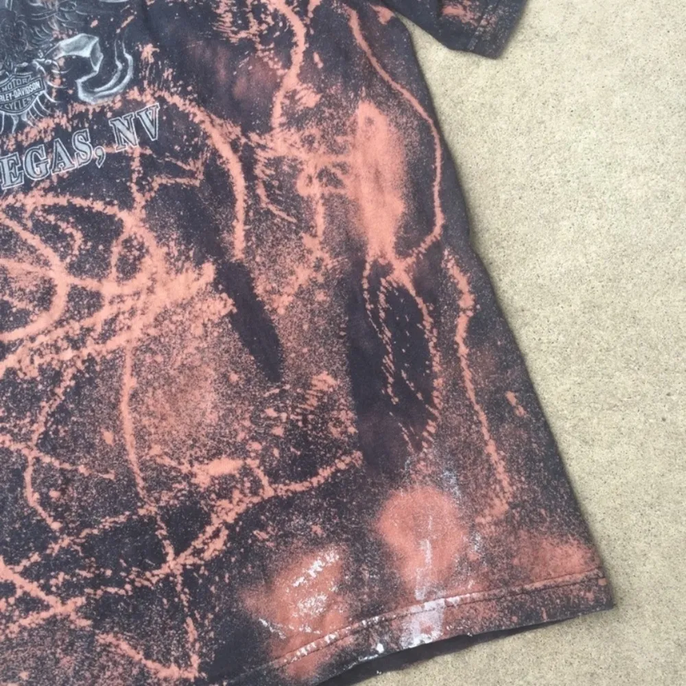 Harley Davidson Redone Bleached Graphic Tee - Image 4