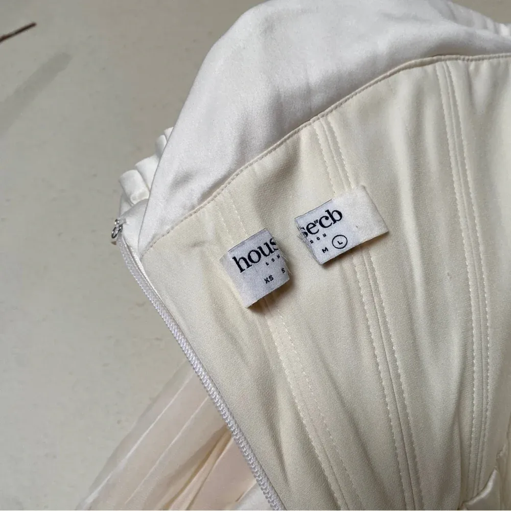 House of CB 'Beau' Ivory Draped Corset Dress NWOT‎ size L - Image 6