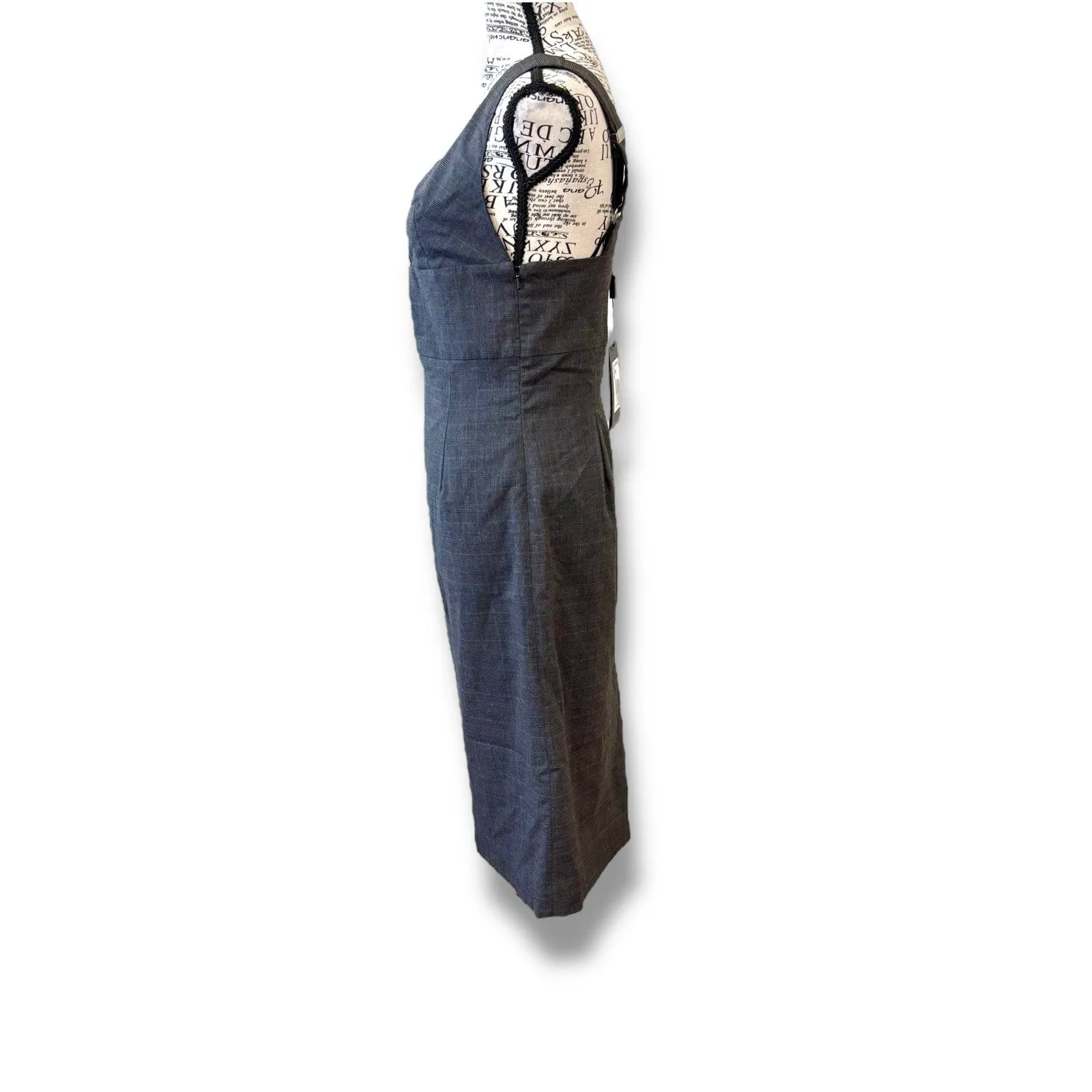 NWT Ben Sherman Women’s Size S Gray Herringbone Sleeveless Dress $129 - Image 7