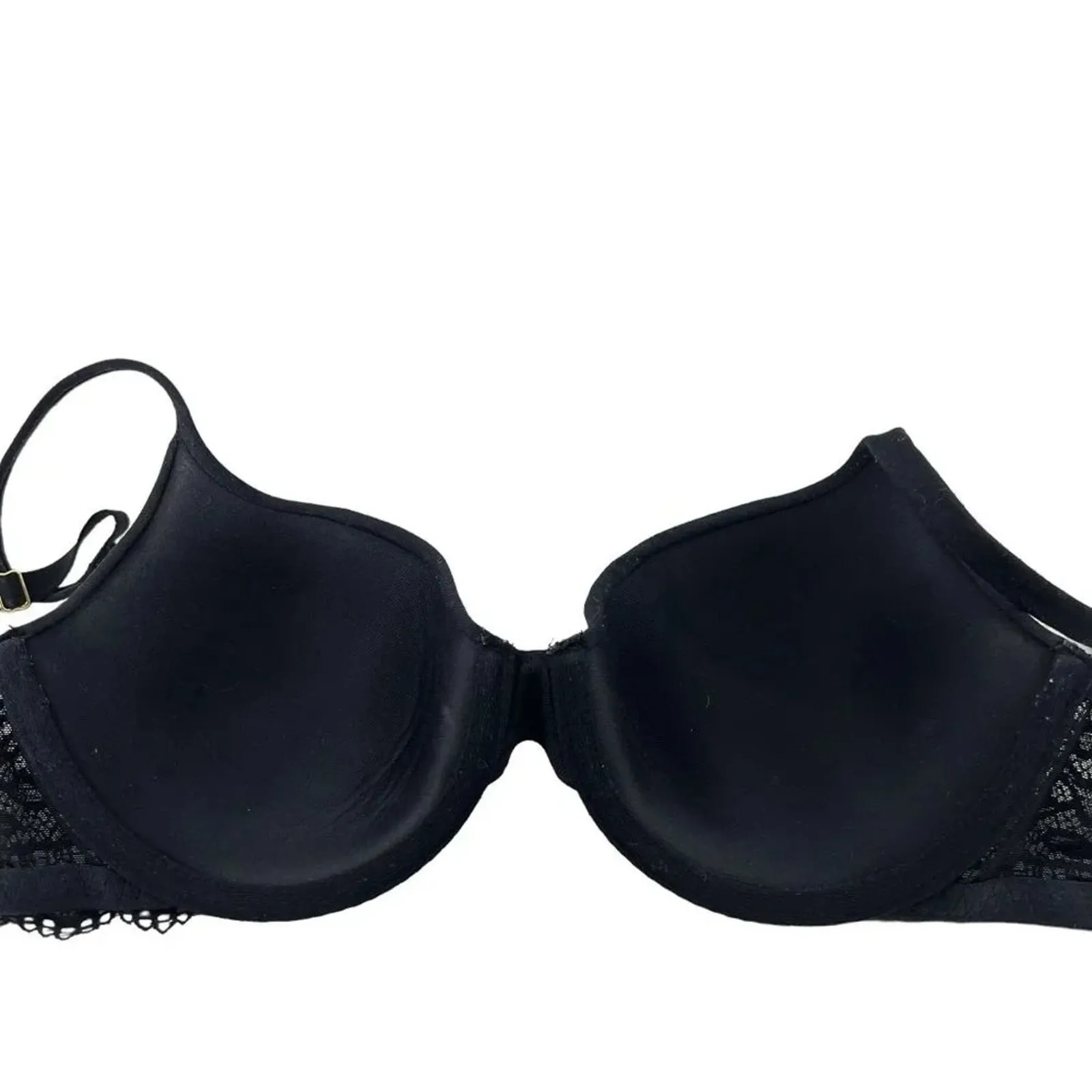 Soma Embraceable Enchanting Lace Demi Bra 32D Black - Image 3