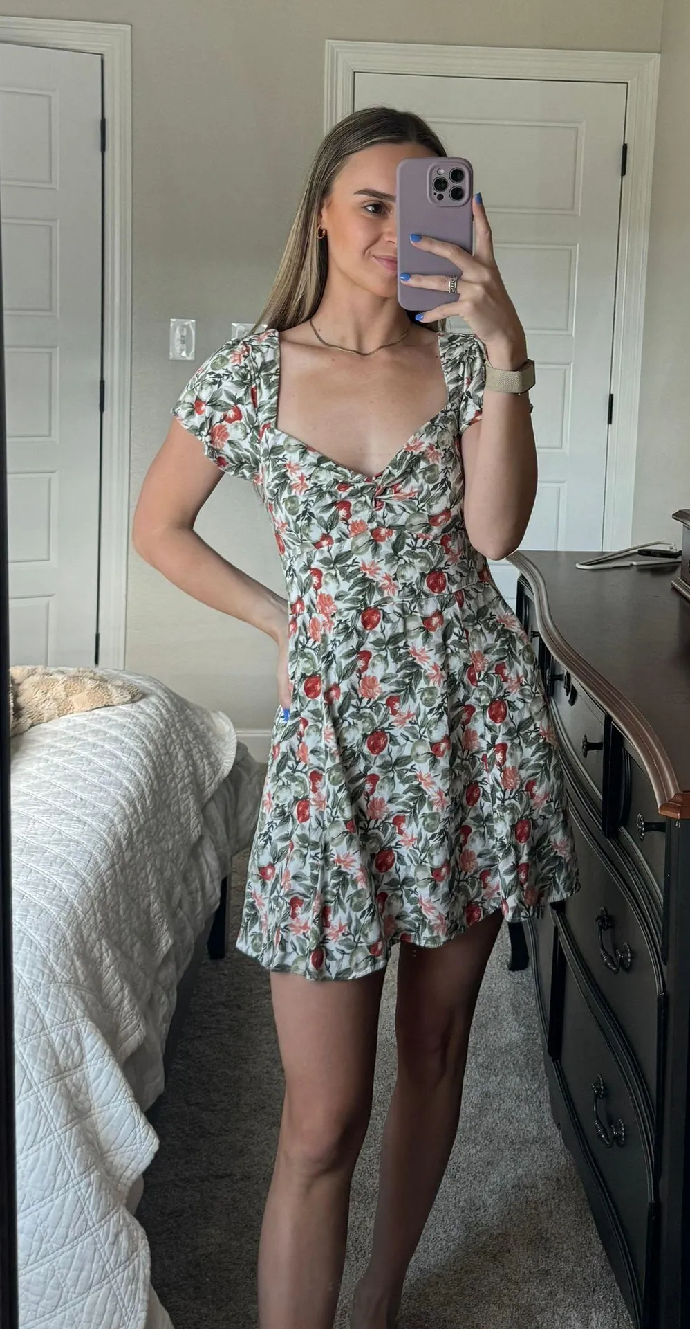 Patterned Mini Dress - Image 2
