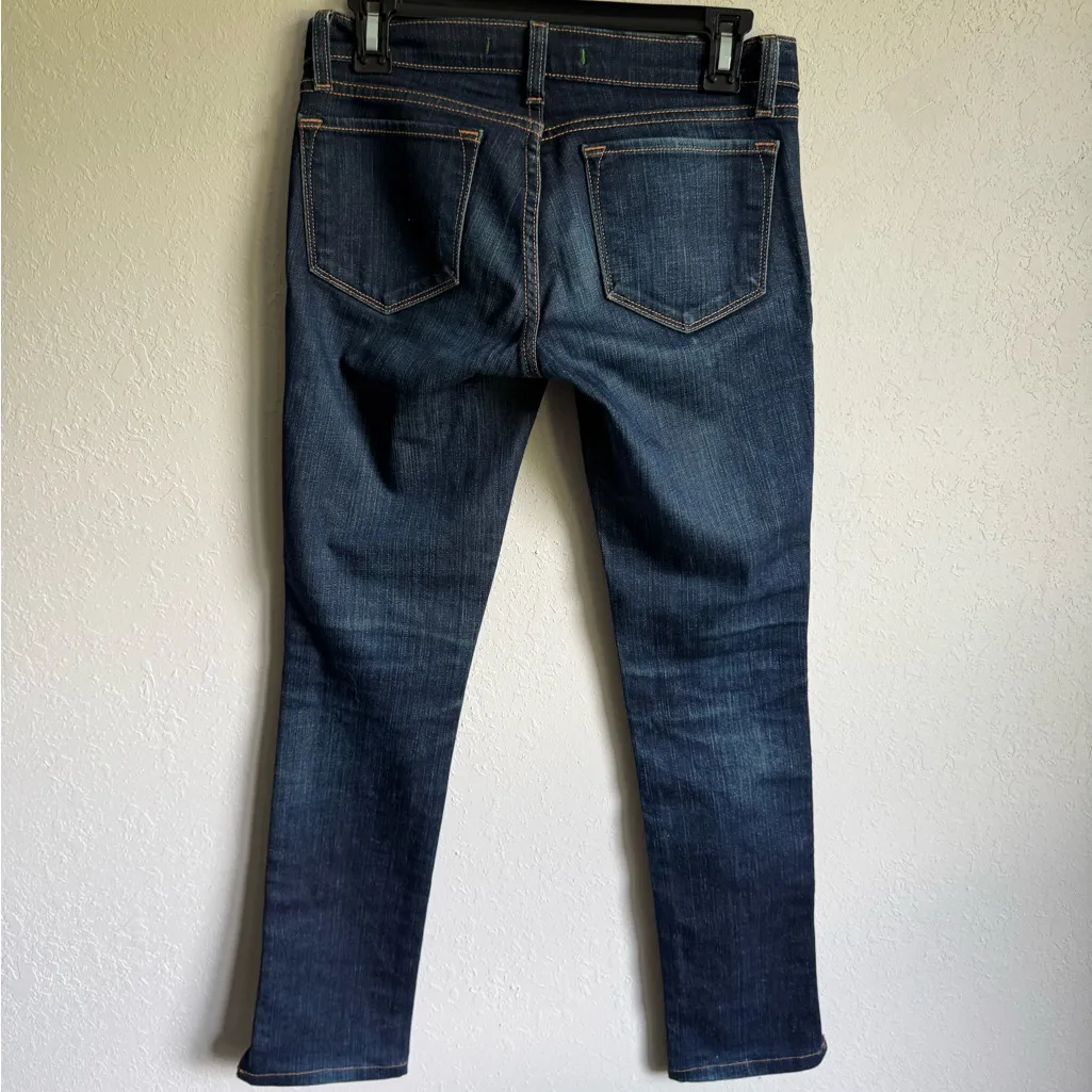 J Brand Dark Wash Blue Denim Ink Pencil Split Leg Jeans Womens 25 Casual Stretch - Image 5