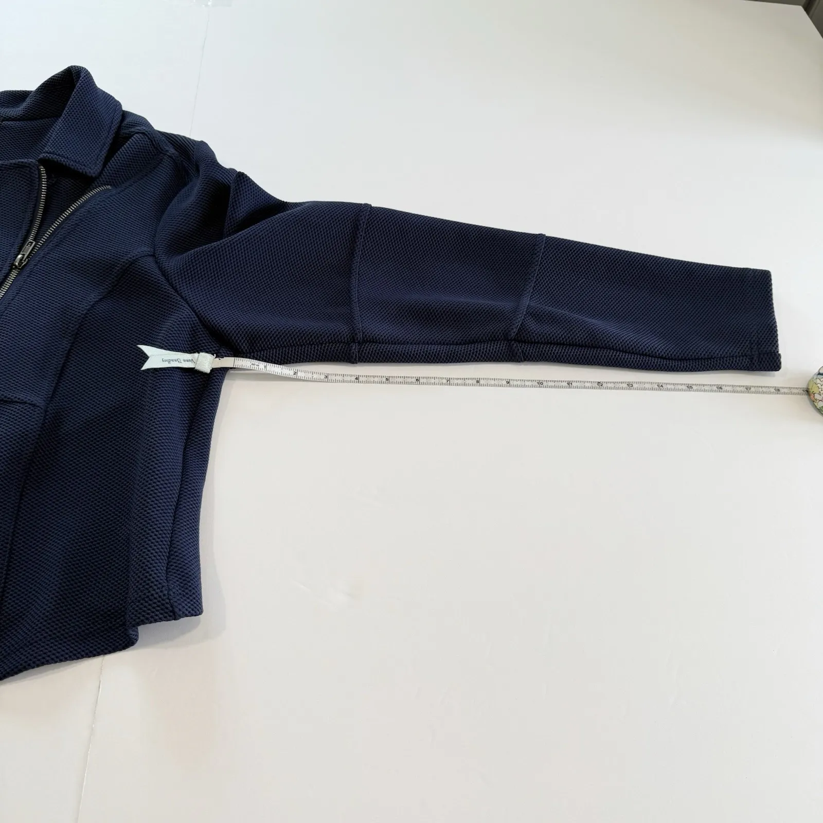 Torrid  NBlue Studio Double Knit Full Zip Moto Jacket‎ Pockets Size 2X - Image 10