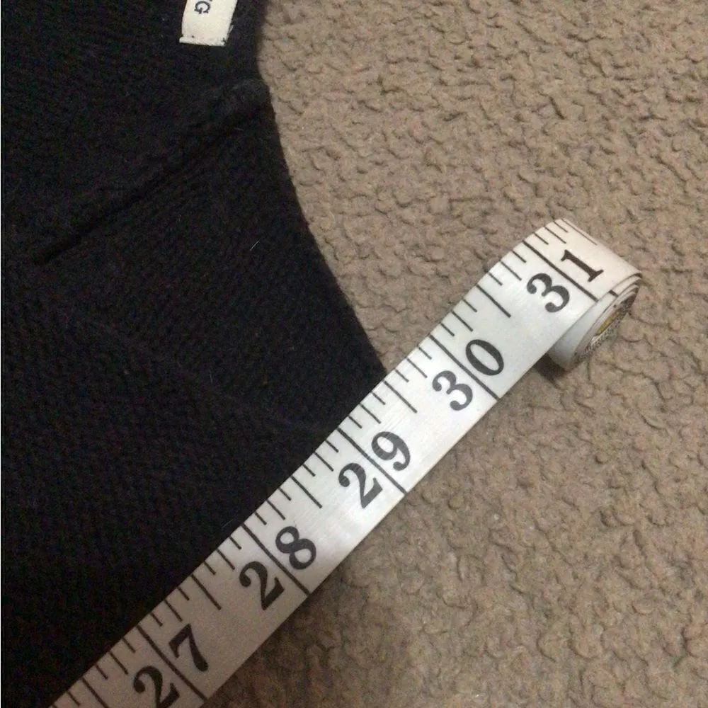 Old Navy White and Black Striped Sweater Large - Image 7