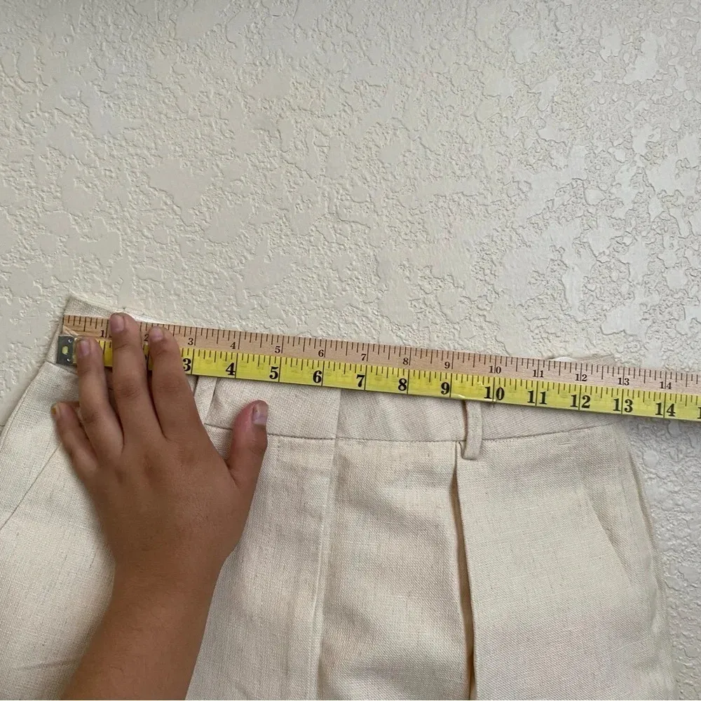 Rachael Wang High waist pleated pants Hemp size 6 sustainable organic cotton NWT - Image 10