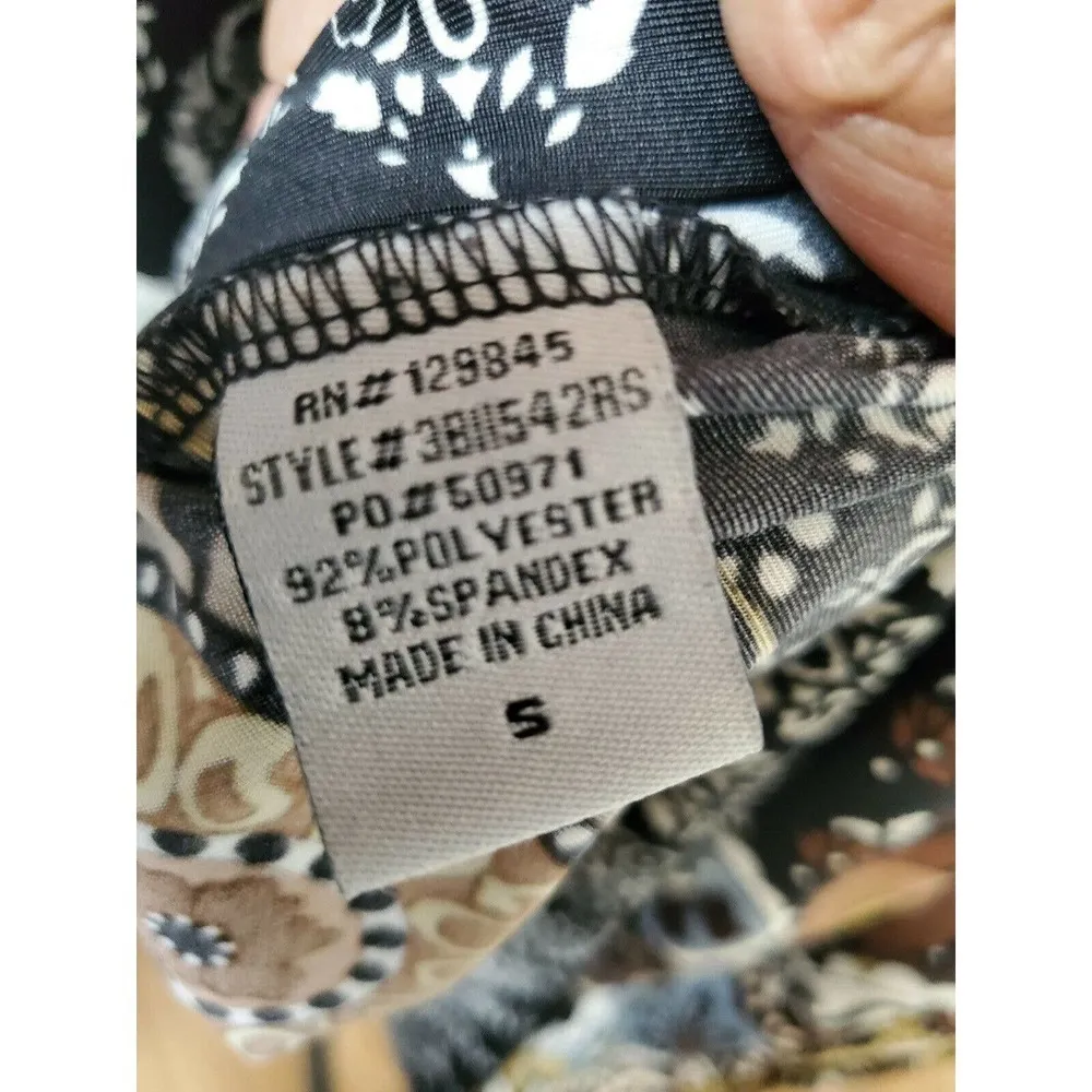 Bailey Blue Multicolor Polyester V-Neck Dress - Image 9