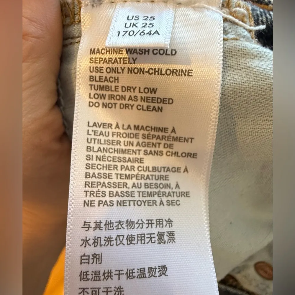 Urban Outfitters BDG Blue Stone Wash High Rise Slim Straight Jeans. Size… - Image 7