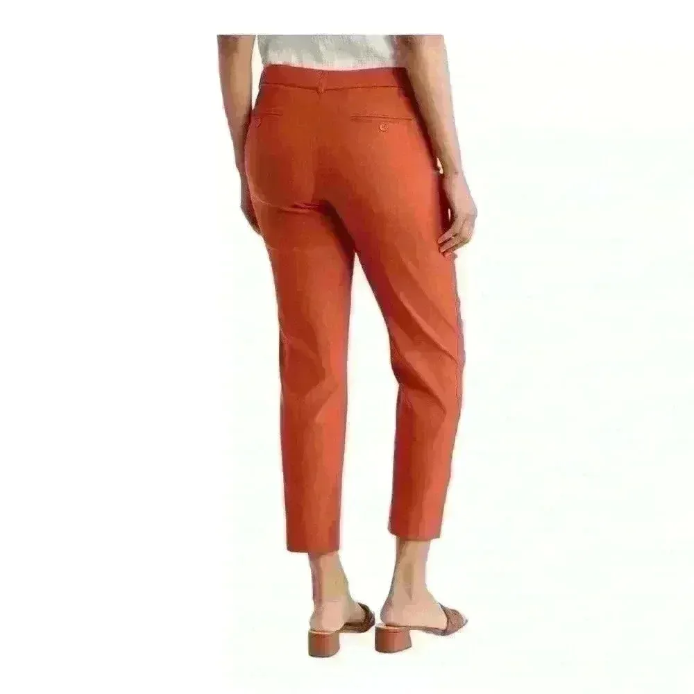 Nanette Lepore Womens Ankle Pants Picante Rusty Red Color Size 20W Stretch - Image 4