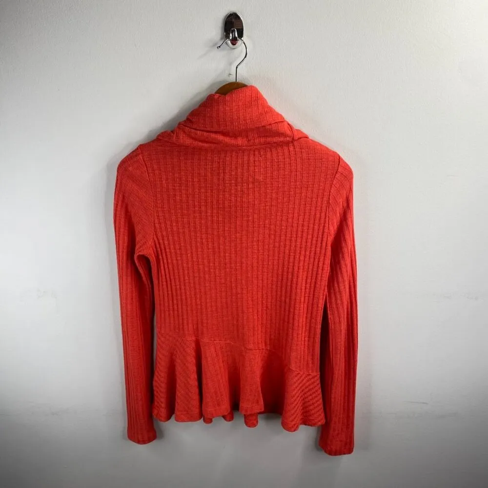 Anthro Maeve Addie Ruffled Hacci Top Sweater XS - Image 4