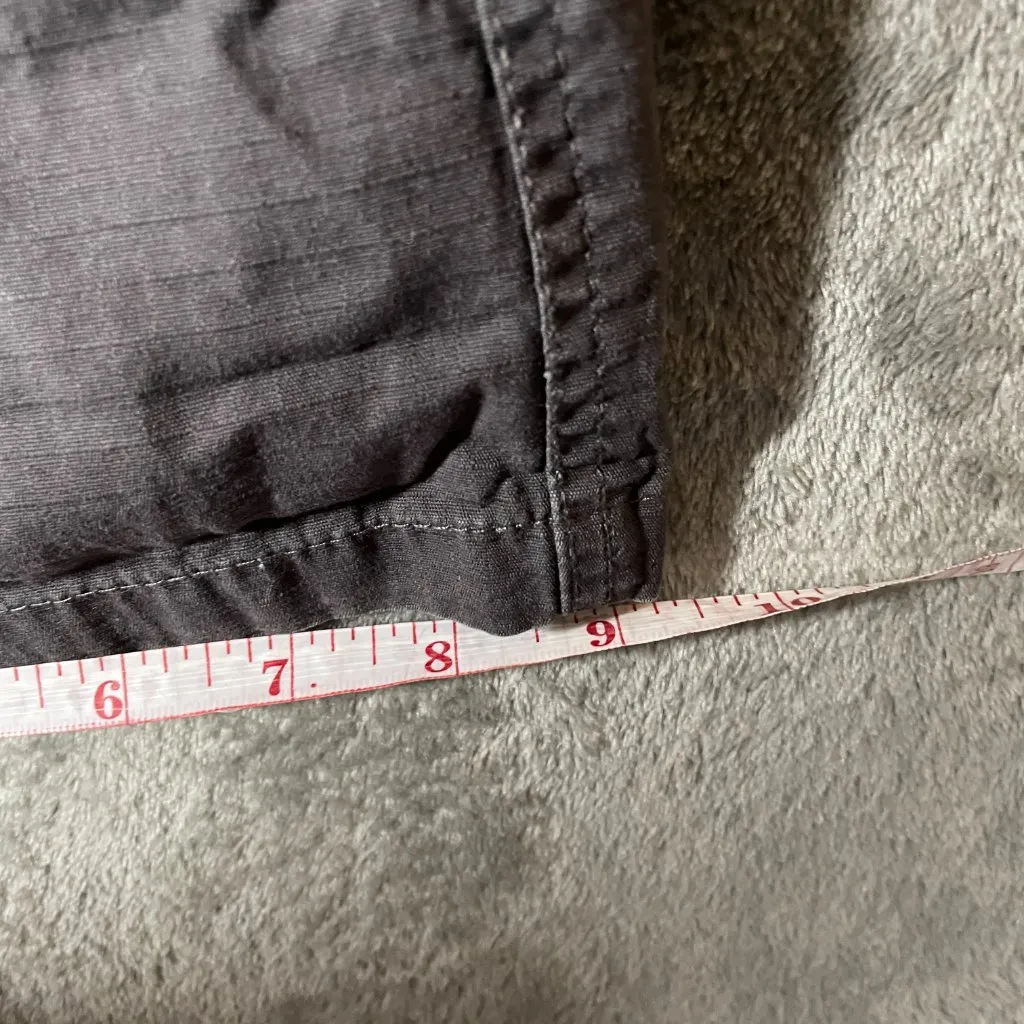 Brandy Melville Kim Cargo Pants One Size Gray Mid Rise Y2K Grunge Bungee NWT - Image 7