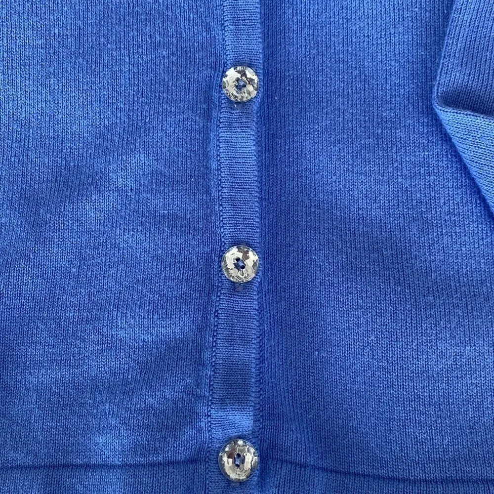 Appleseed cerulean blue snow cardigan. - Image 5