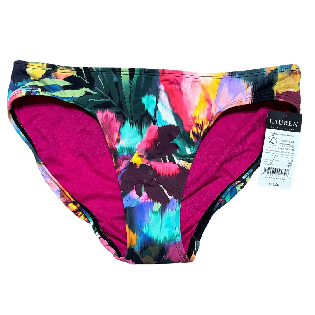 LAUREN RALPH LAUREN Jungle Paradise Tankini Swim Top Hipster Bottom Set NWT 6 4 - Image 12