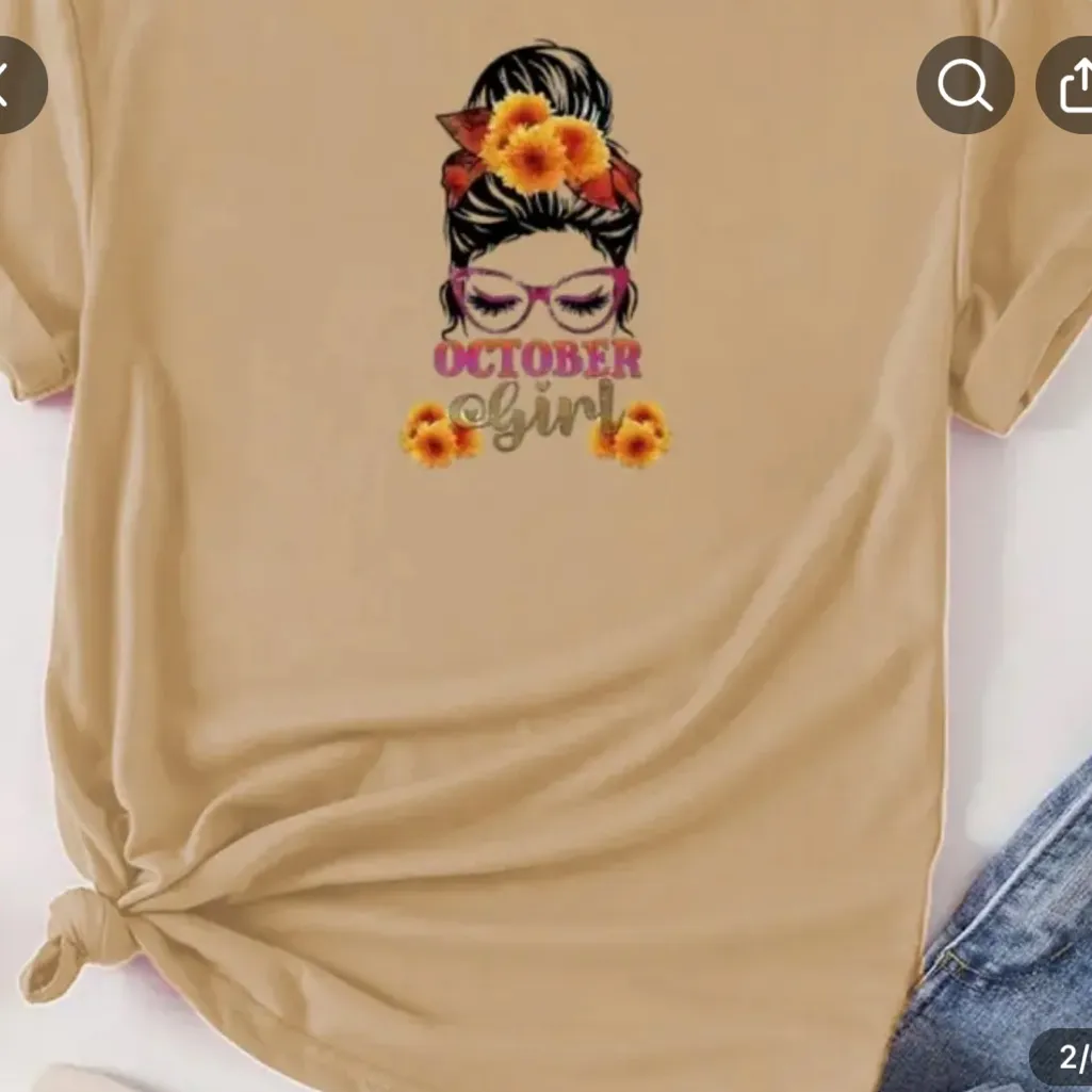 Handmade ‎ Pink October Graphic Sweatshirt - Image 3