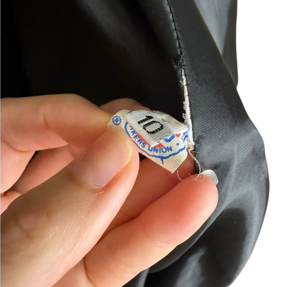 Vintage Ilie Wacs Black and White Coat with Yellow Accents size 10 - Image 4