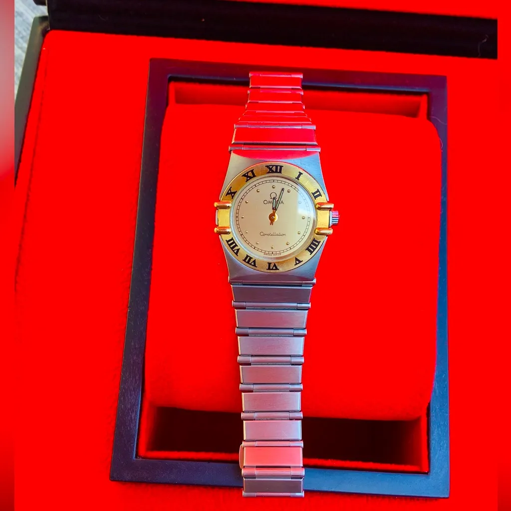 VERY DRESSY OMEGA CONSTELLATION watch 💖💖💖 Gold - Image 9