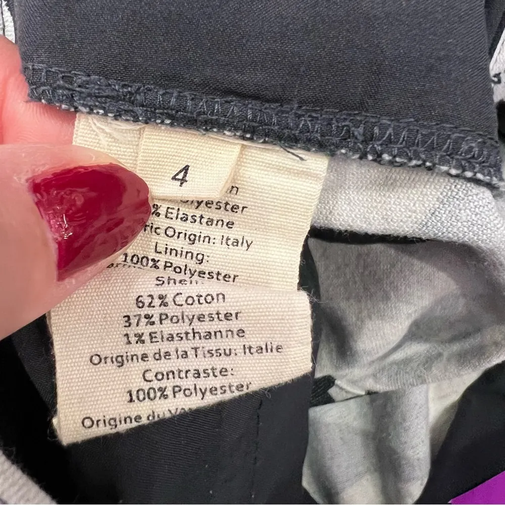 L'Agence Kamila Floral Print Denim Chambray Shorts 4 S Small - Image 8