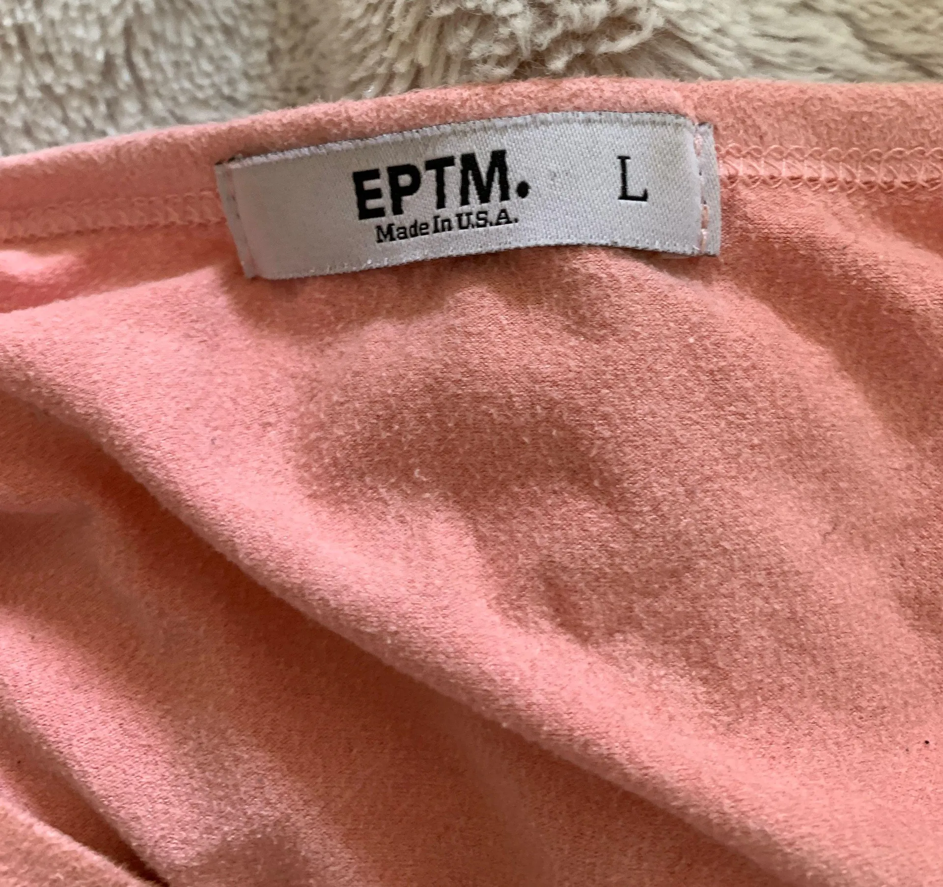 Eptm Pink Velvet Top Size L - Image 4