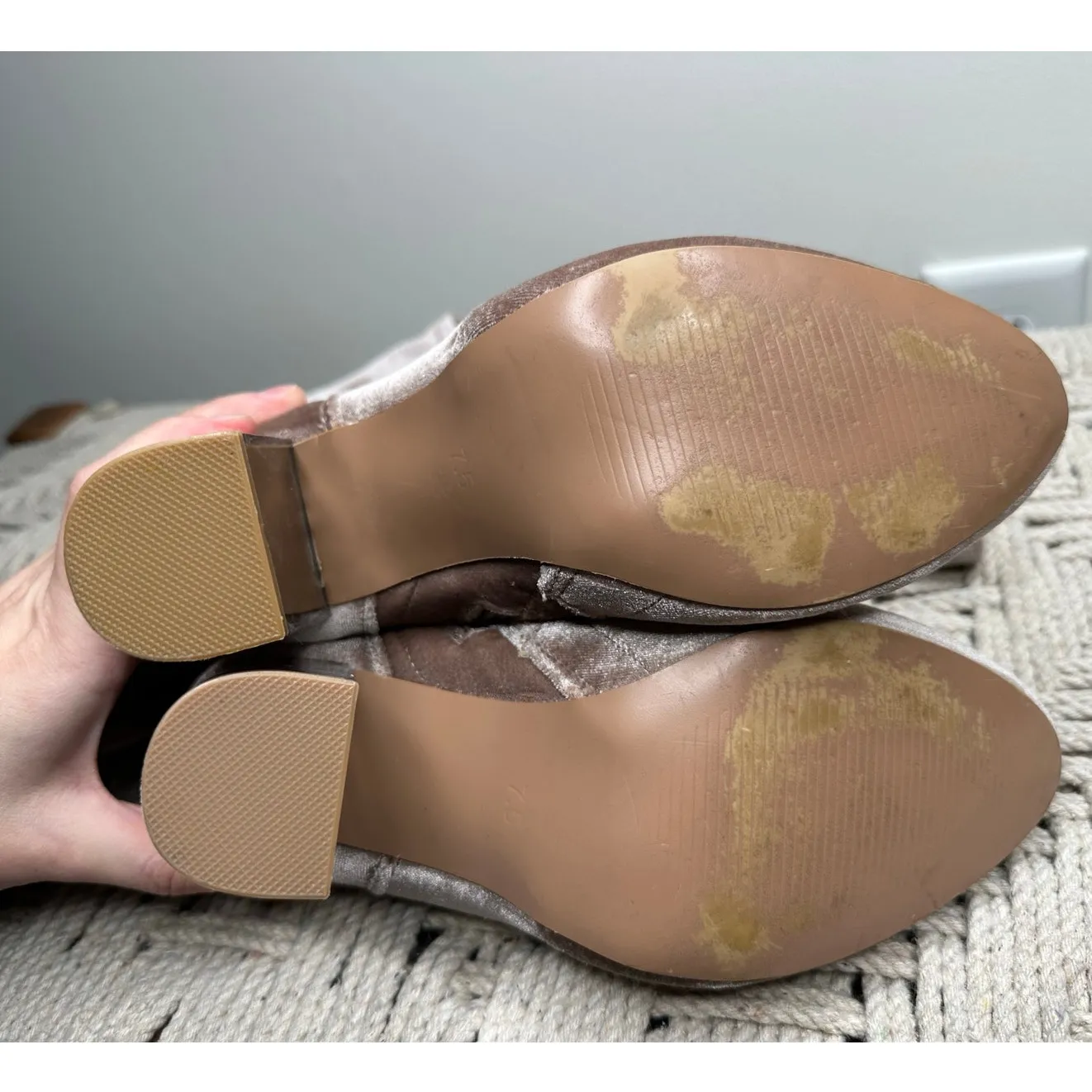 Shoe Dazzle: Velour Thigh High Boots Purple Size 7.5 - Image 5