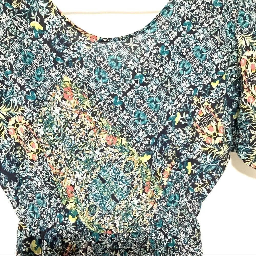 BCBG romper pockets small tie in back - Image 2