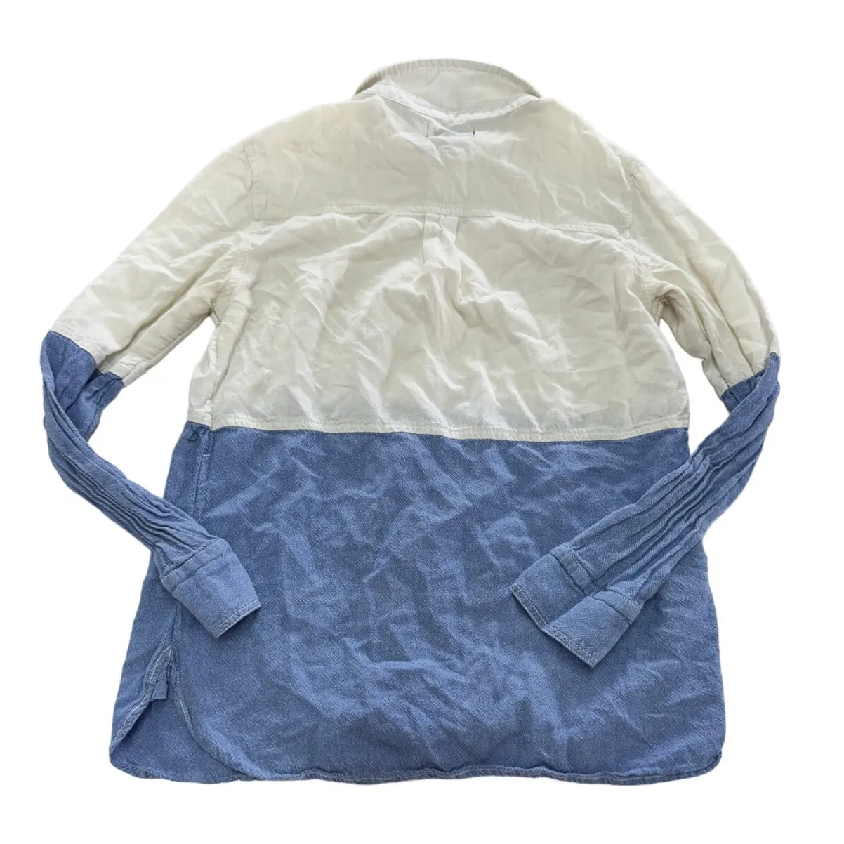 BDG Shirt Womens‎ Small White Blue Two Tone Button Down Urban Outfitters - Image 2