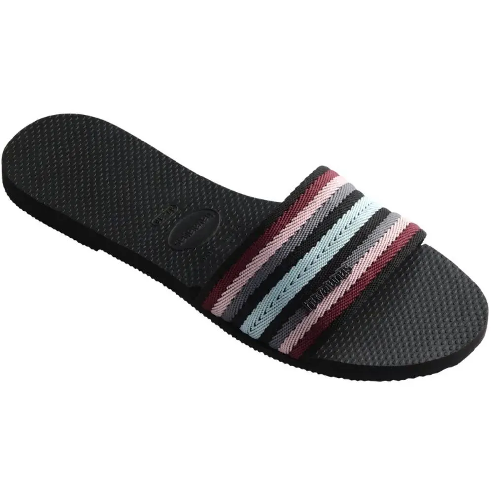 Havaianas Women's You Malta Mix Slide Sandal,‎ Size 5, Black/Multi, NWT - Image 6