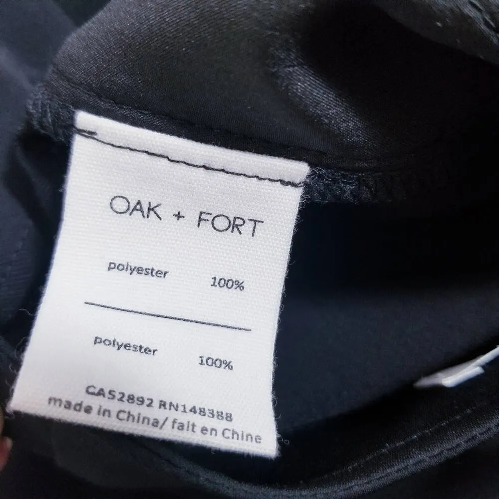 Oak + Fort Black Wide Leg High Rise Pants - Image 10