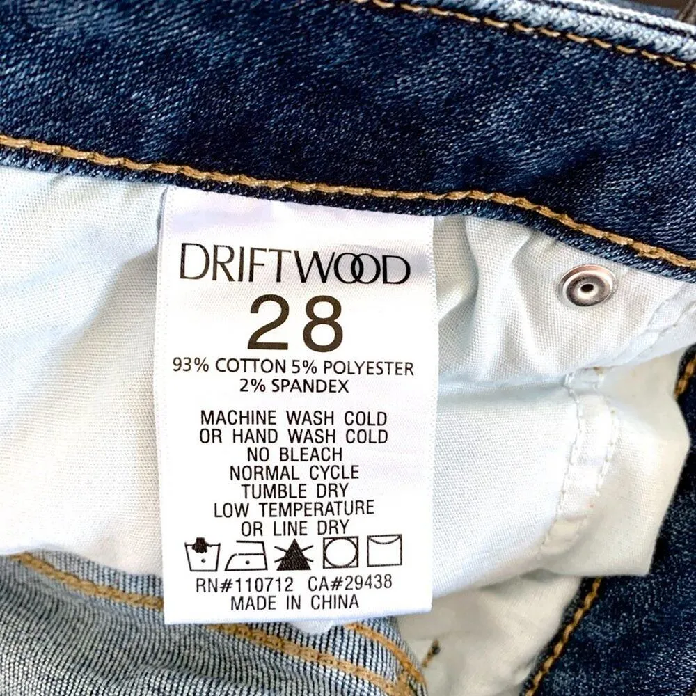 Driftwood NEW Jackie High Rise Skinny Embroidered Rosie Santina Blue Red Pink 28 - Image 8