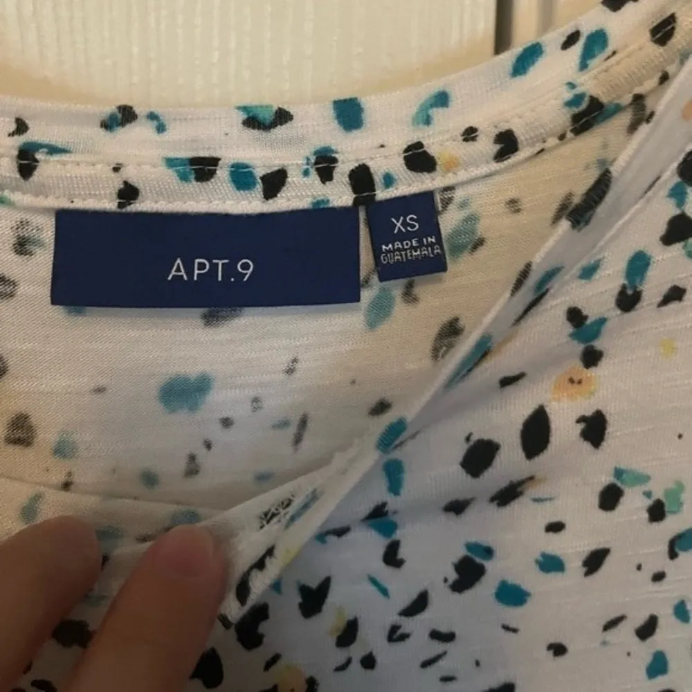 Apt. 9 Seaglass White Knot Front Tee Size X-Small - Image 62