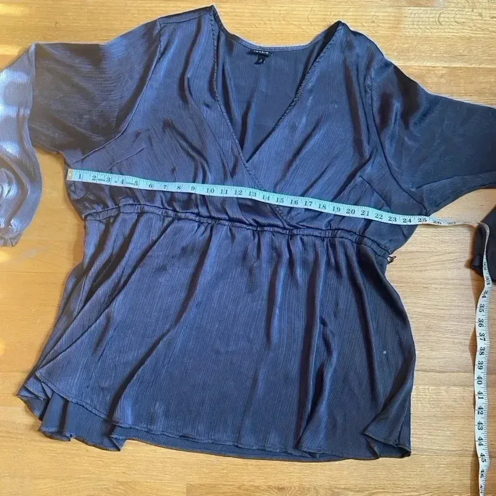 Faux Wrap Blouse with Belt - Image 13