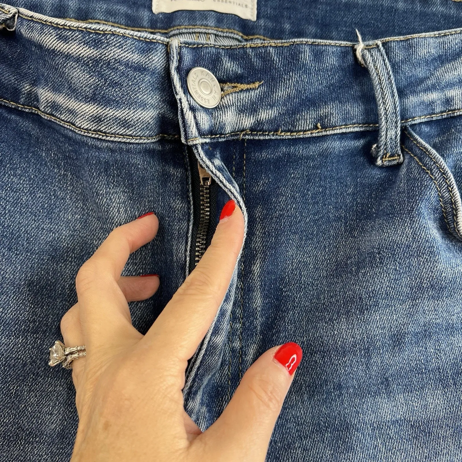 KanCan Plus 22 Essentials High Rise Bootcut Jeans Maurices Denim Stretch Blue Size undefined - Image 5